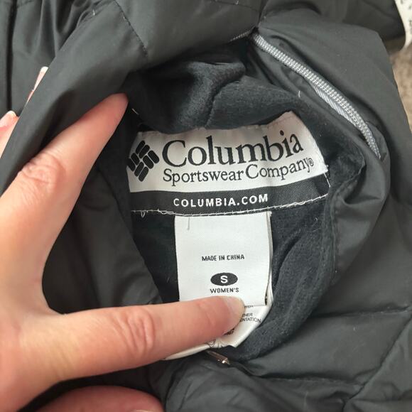 Columbia Women’s Down Puffer Jacket Sz S Black - Picture 9 of 10